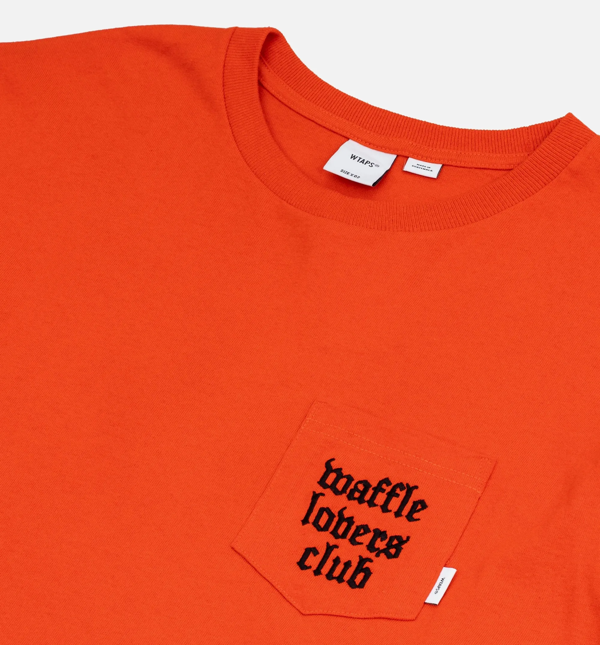 X WTAPS Long Sleeve Mens T-Shirt - Orange/White/Black