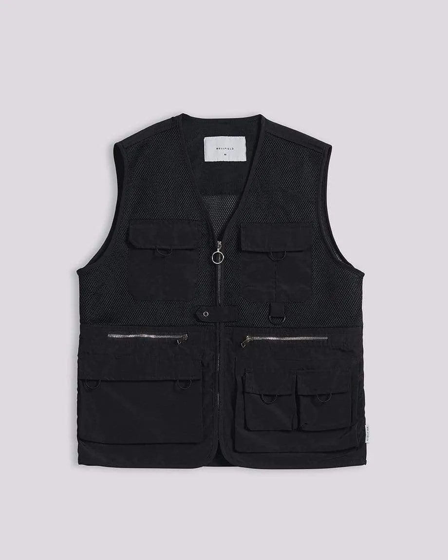 YAMUNA UTILITY MEN'S GILET | BLACK