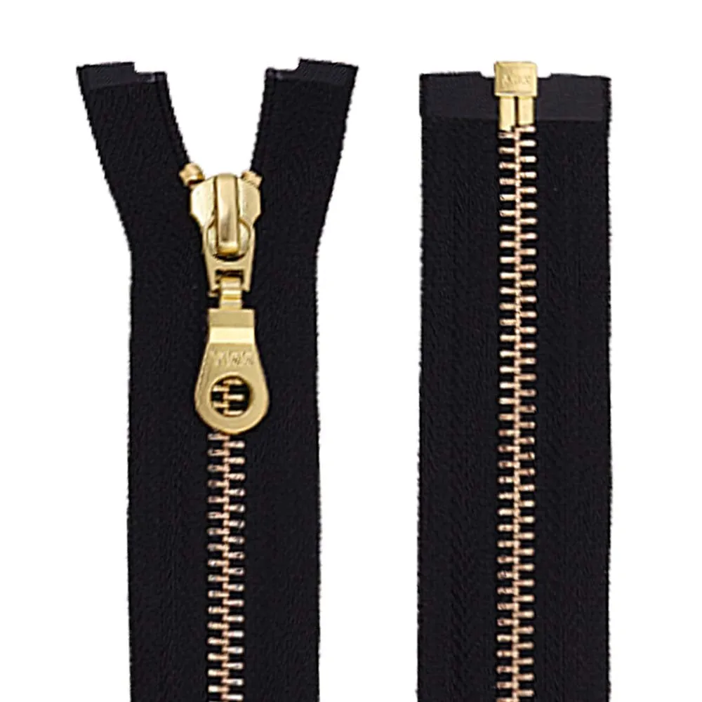 YKK- Premium #5 Gold Fancy YKK Zipper for Clothing