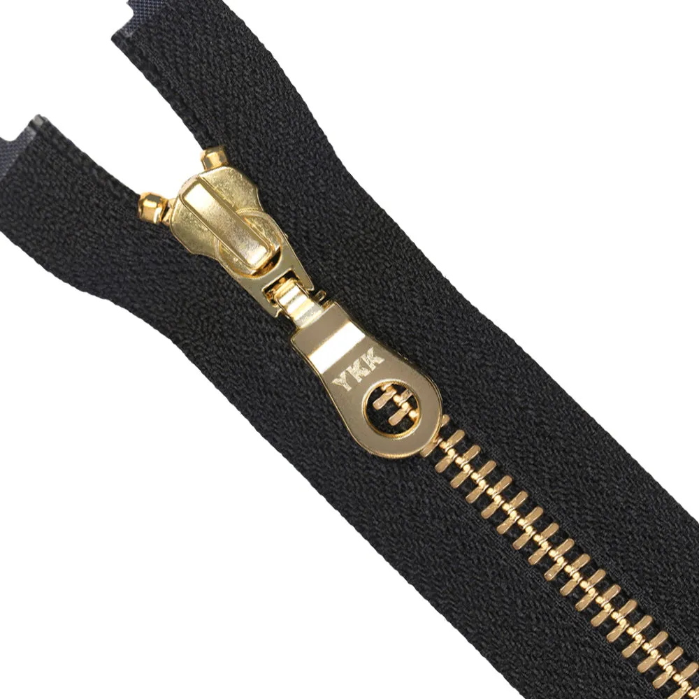 YKK- Premium #5 Gold Fancy YKK Zipper for Clothing