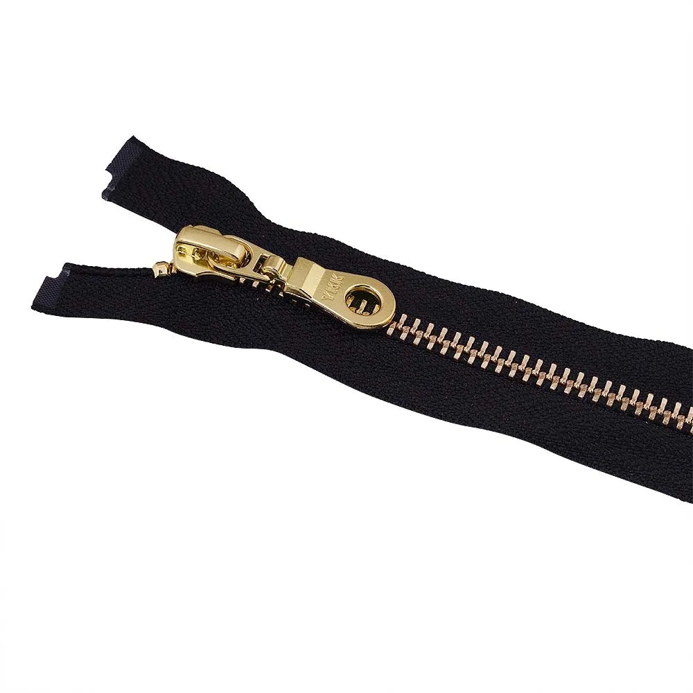 YKK- Premium #5 Gold Fancy YKK Zipper for Clothing