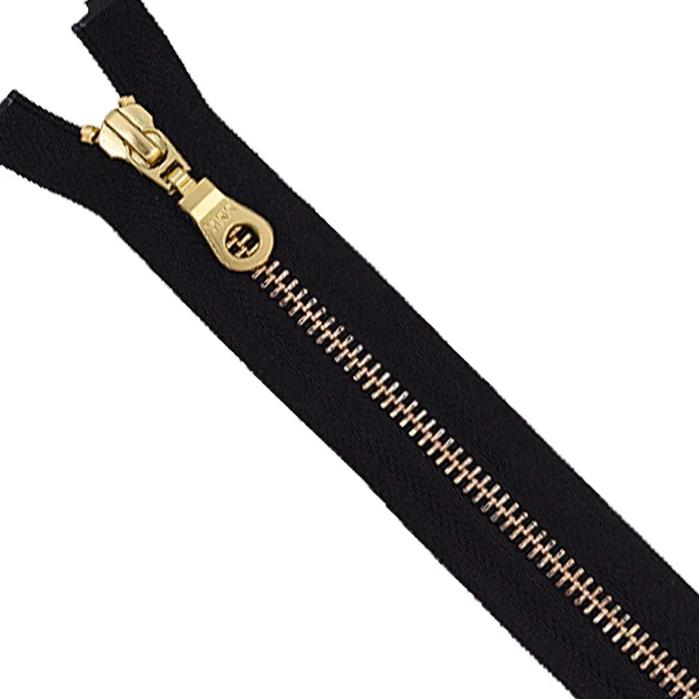 YKK- Premium #5 Gold Fancy YKK Zipper for Clothing