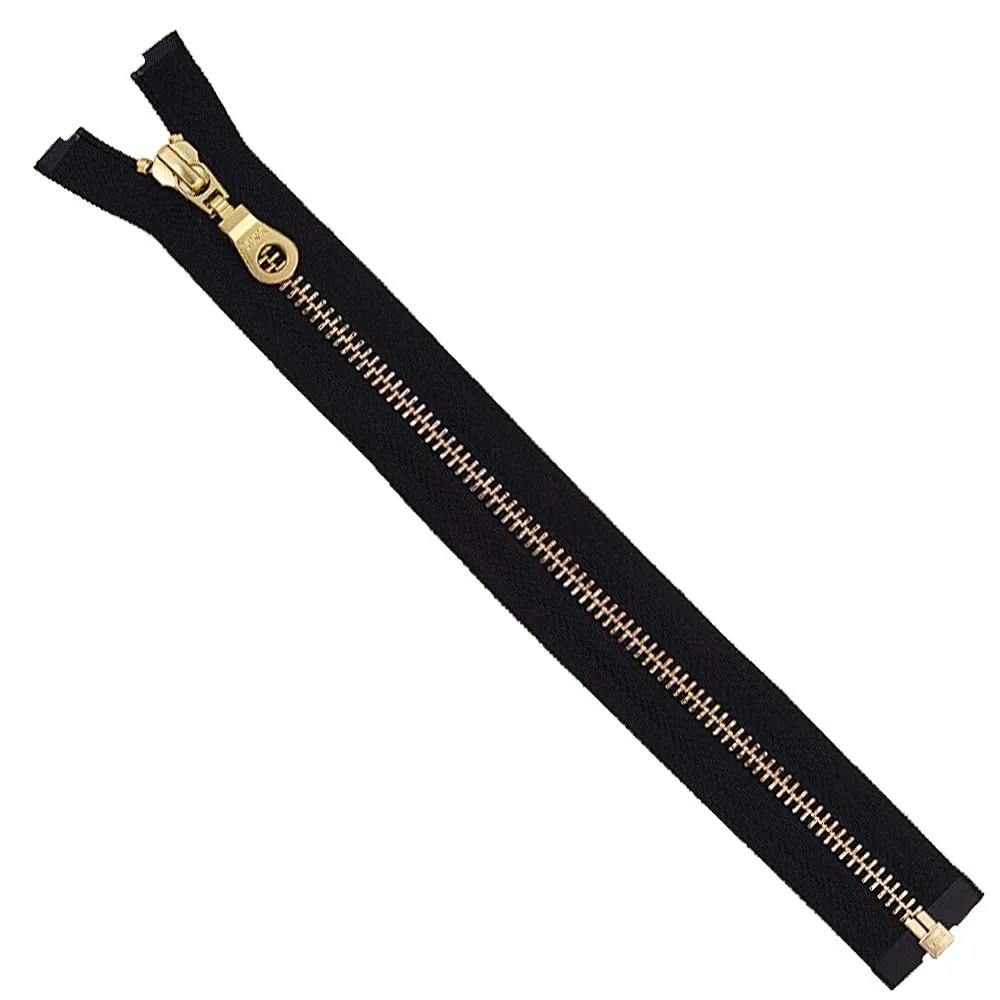 YKK- Premium #5 Gold Fancy YKK Zipper for Clothing