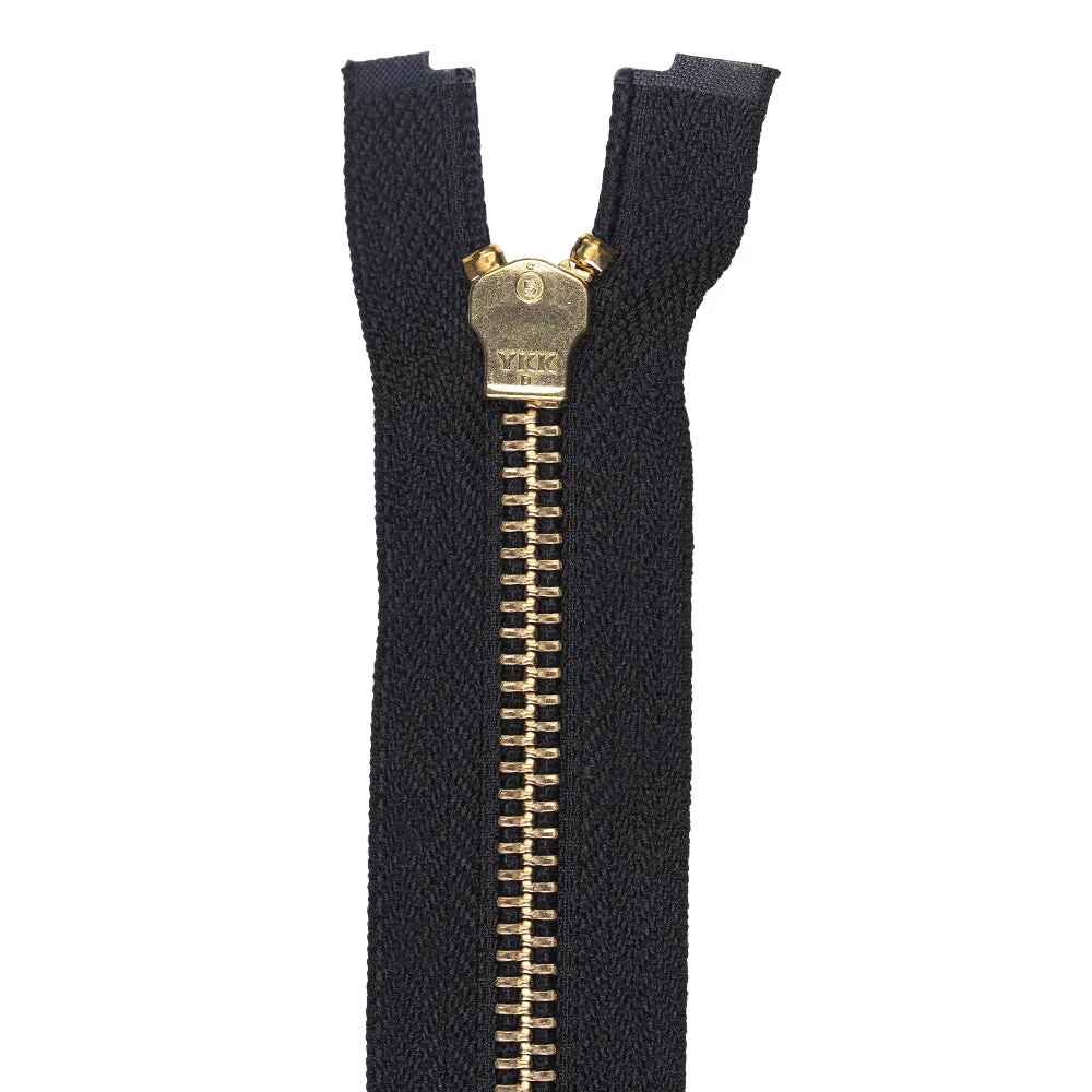 YKK- Premium #5 Gold Fancy YKK Zipper for Clothing